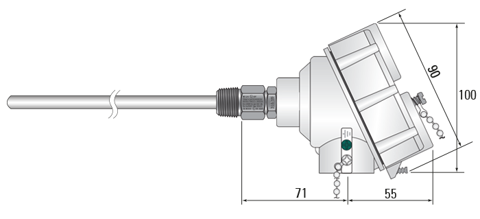 ATEX Approved Thermocouples with Die Cast Alloy Head