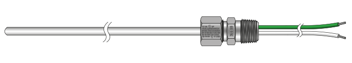 ATEX Approved Thermocouples with Termination Entry Gland