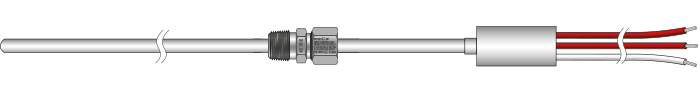 IECEx Approved RTD Pt100 Sensors with Pot Seal
