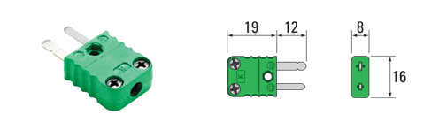 thermocouple plug details Miniature Thermocouple Plug Details