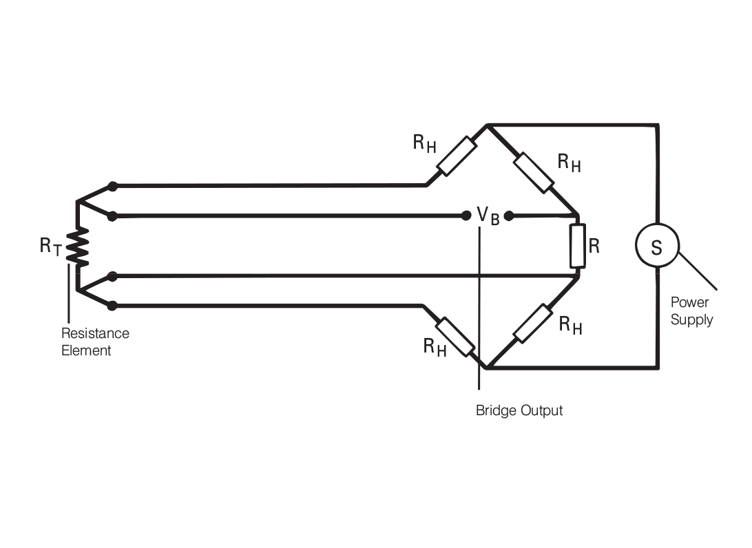 Alternative Four Wire RTD Wiring