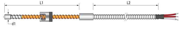 RTD, PRT, Pt100 Sensor Heavy Duty Bayonet