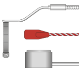 A range of RTD, PRT, Pt100 Platinum Resistance Thermometers for surface temperature measurements