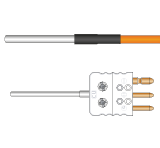 various constructions of RTD, PRT, Pt100 Platinum Resistance Thermometers with a rigid stem