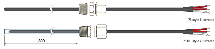 RTD, PRT, Pt100 Sensor FEP Insulated