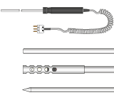 RTD, PRT, Pt100 hand held platinum resistance thermometers for general use, air temperature and immersion temperature measurements 