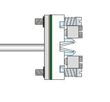 RTD, PRT, Pt100 Sensor with Spring Loaded Terminal Block