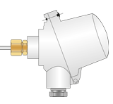 RTD, PRT, Pt100 Sensor with BUZ-H Style Head