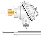 RTD, PRT, Pt100 Sensor with Standard Head