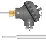 RTD, PRT, Pt100 Sensor with Bakelite Head